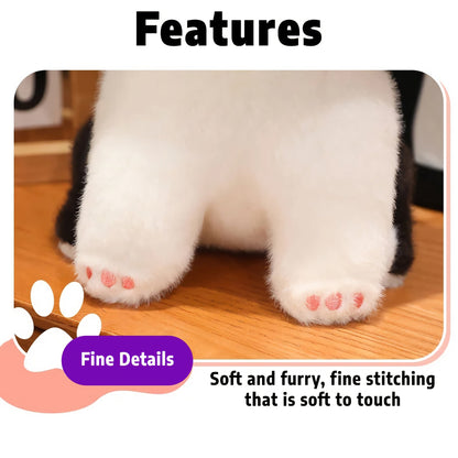 Cute kitten plush toy with large eyes