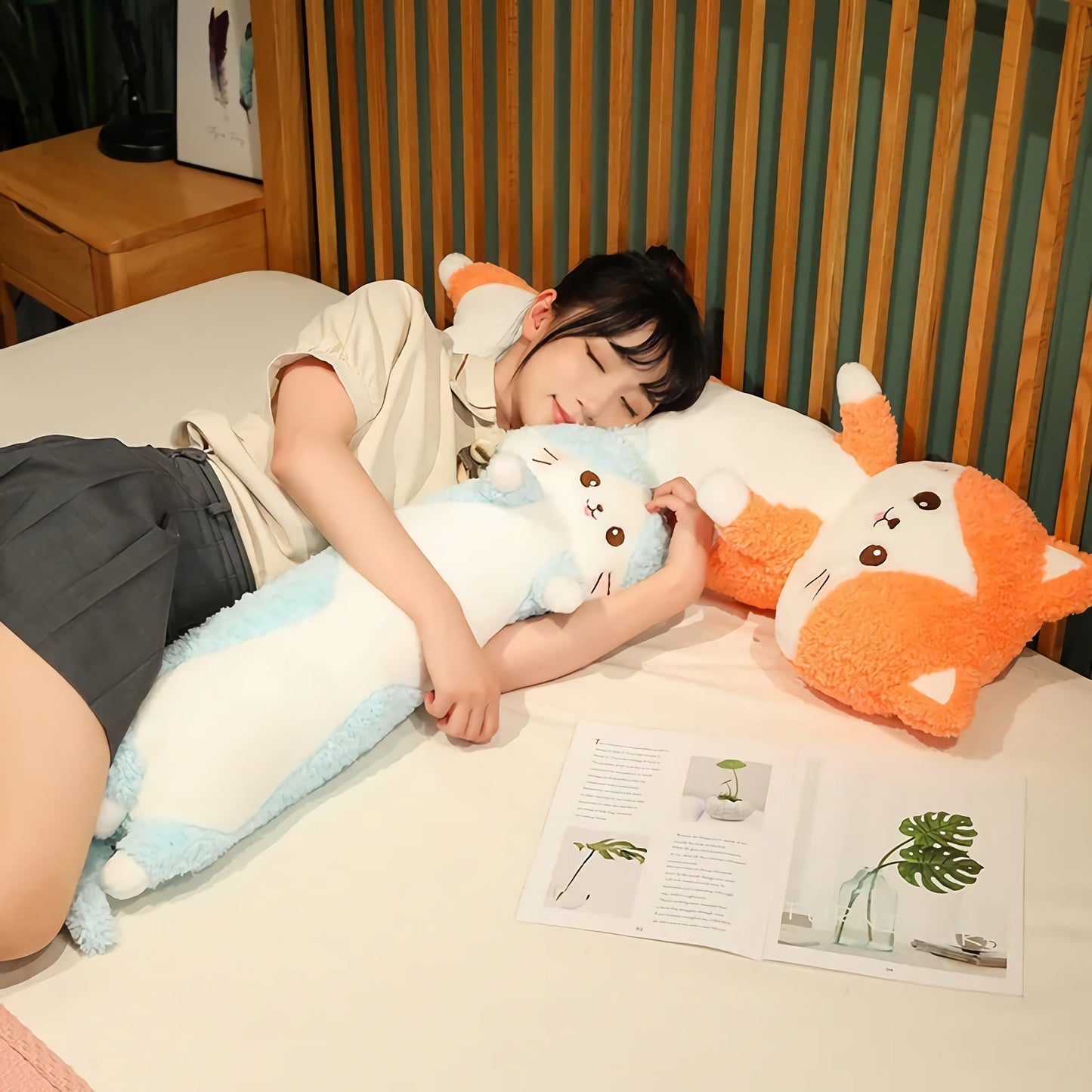 Furry Tail Kitties Long Plush Toy