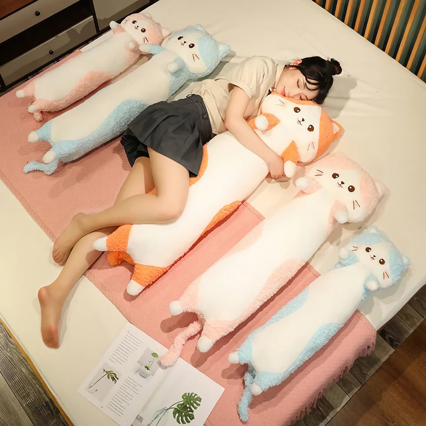 Furry Tail Kitties Long Plush Toy