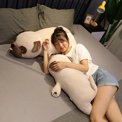 Lazy Pug Loaf Plush Toy