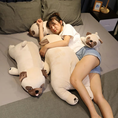 Lazy Pug Loaf Plush Toy