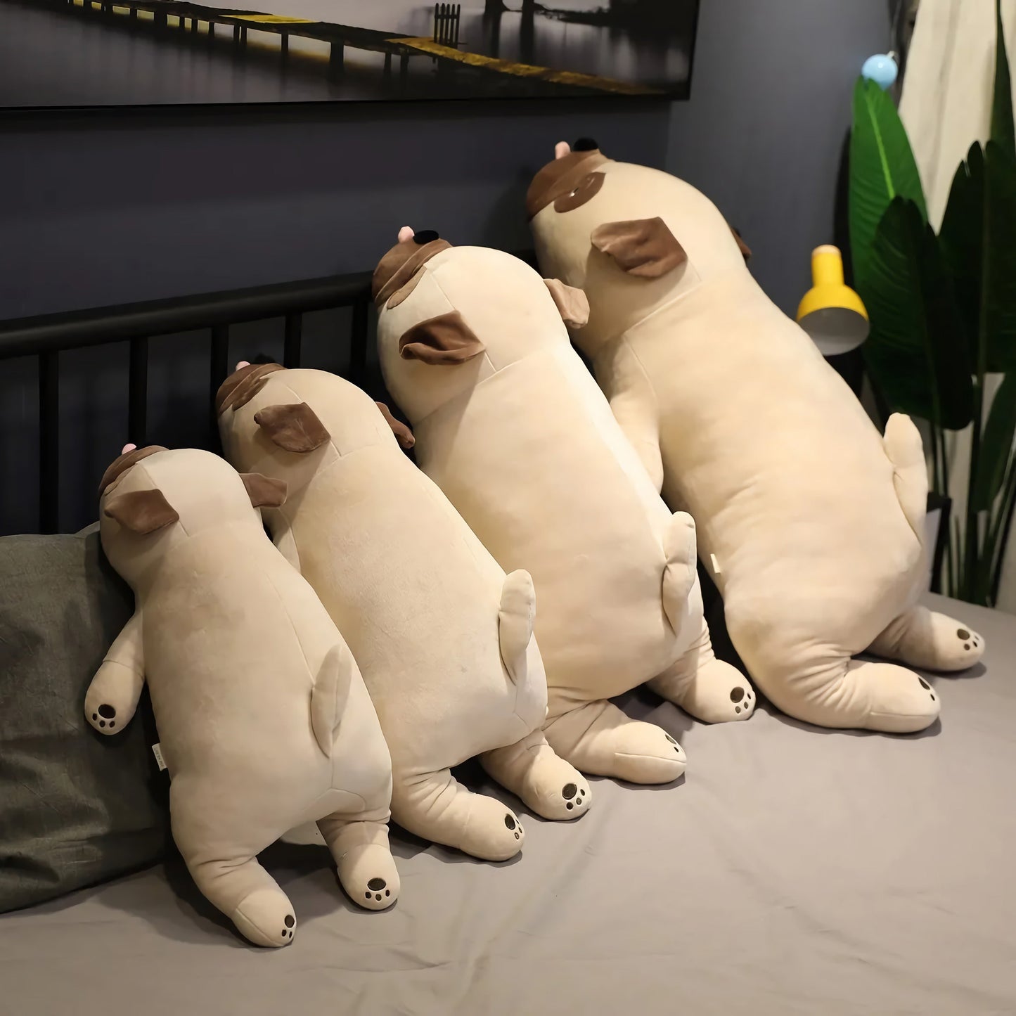 Lazy Pug Loaf Plush Toy