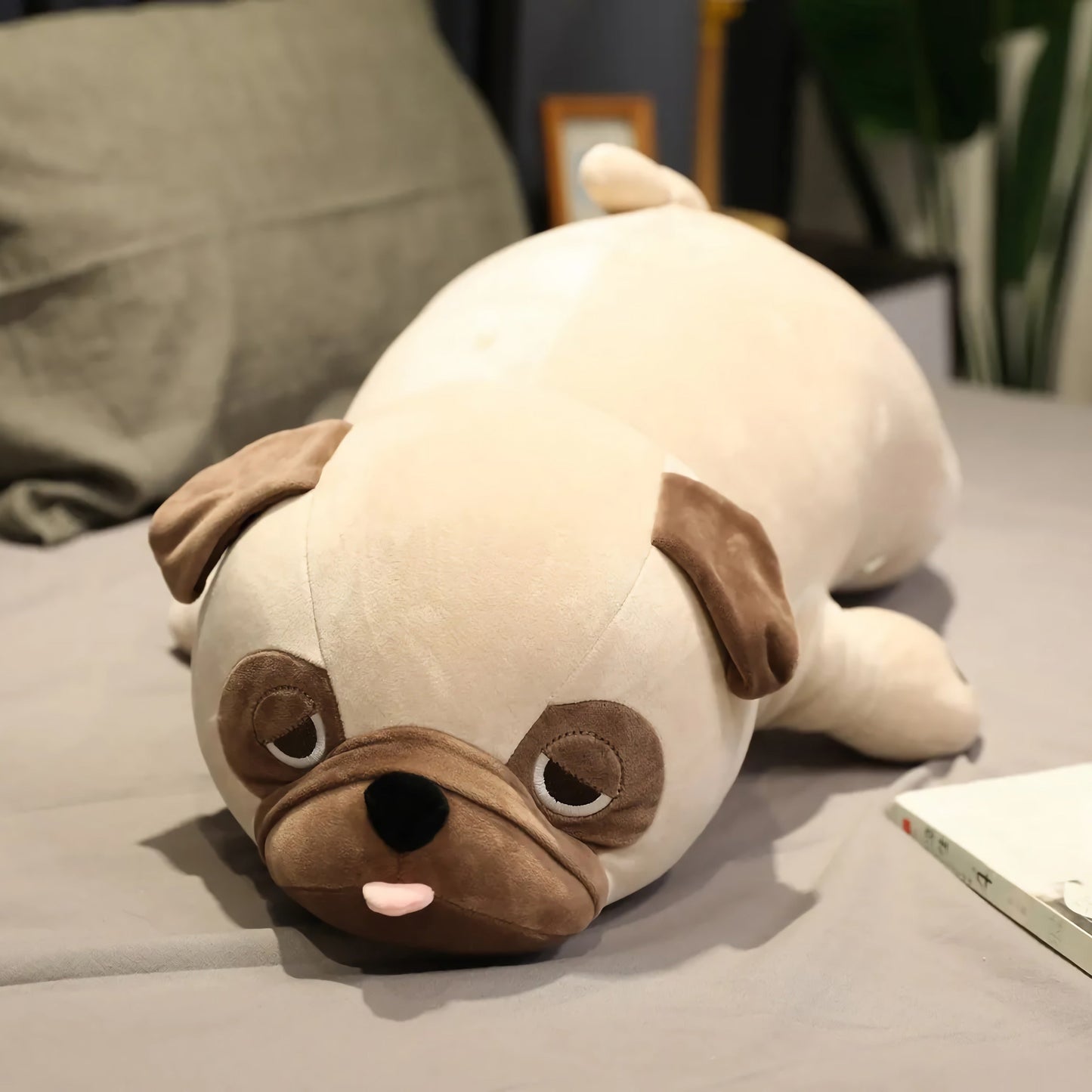 Lazy Pug Loaf Plush Toy