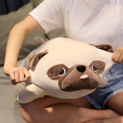 Lazy Pug Loaf Plush Toy
