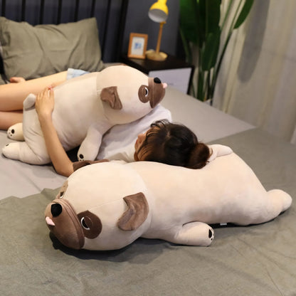 Lazy Pug Loaf Plush Toy
