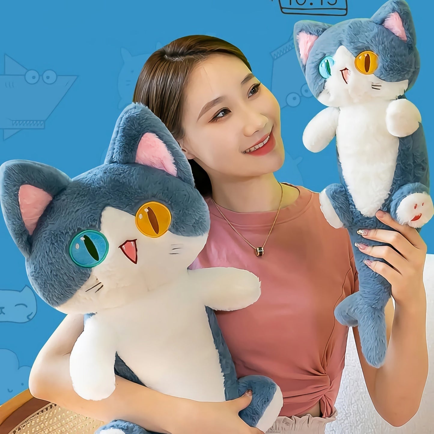 Meowrine, the mystical shark-cat plush toy