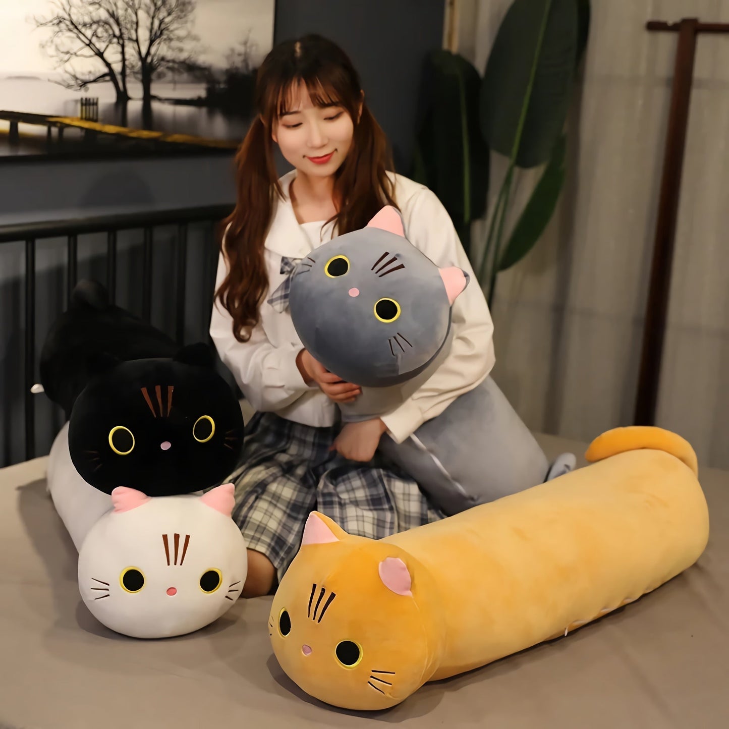 Neko Noodle Long Cat Plush Toy