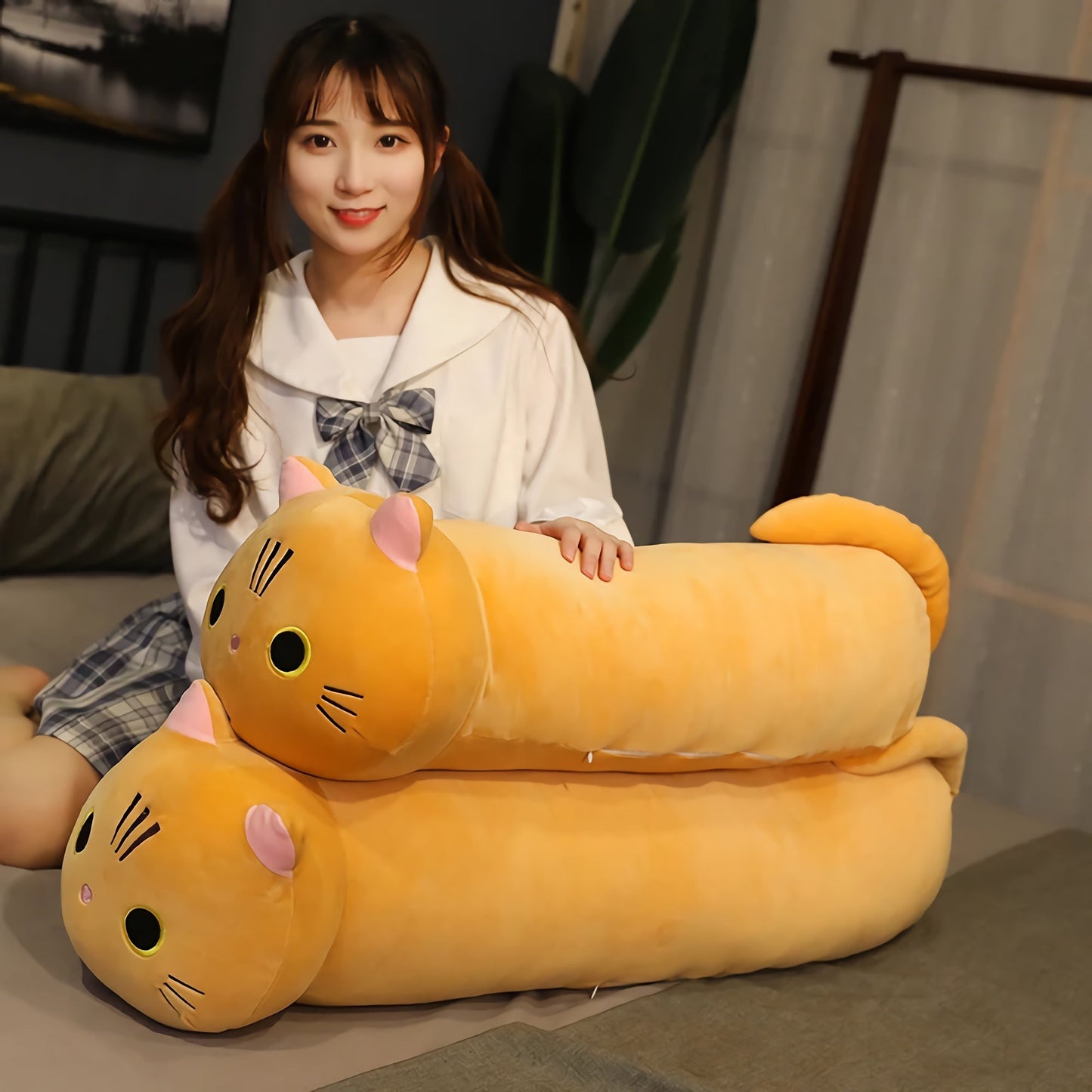 Neko Noodle Long Cat Plush Toy
